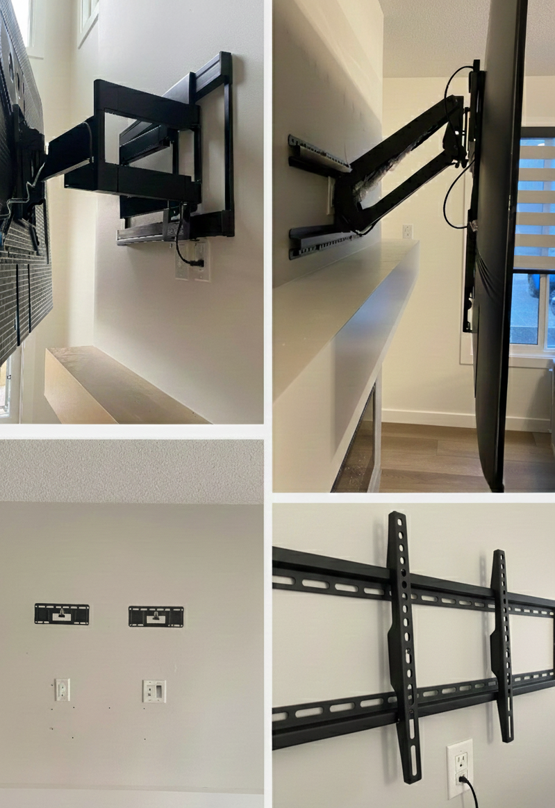 Different TV mount types